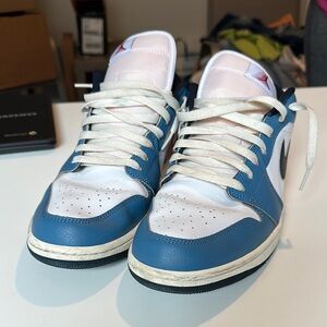 Nike Blue and White Sneakers